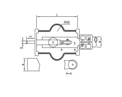 MSZS型支撐式管母線(xiàn)雙伸縮線(xiàn)夾
